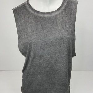 Michael Stars Women’s Sleeveless T-shirt Gray OS.